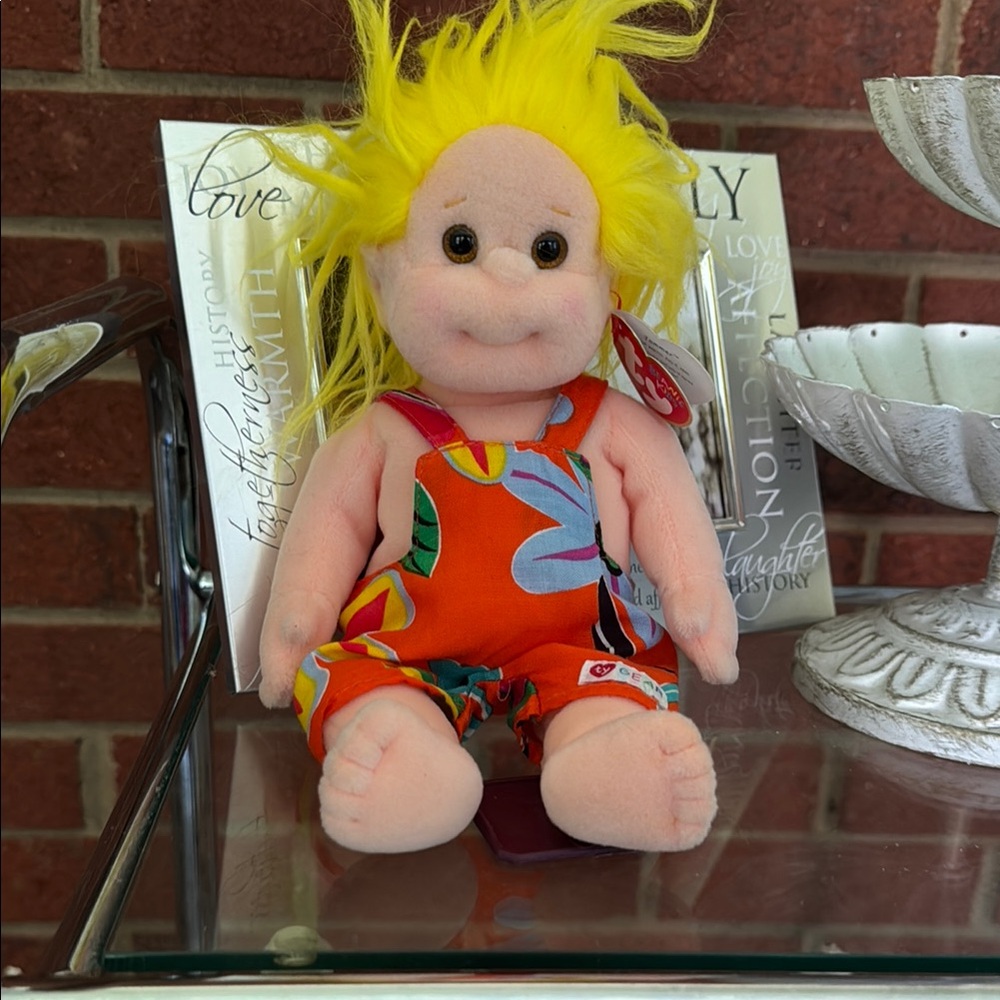 Ty Yellow and Orange Stuffed “Jammer” Plush